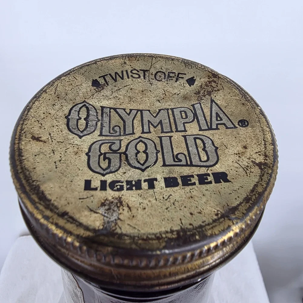 Vintage Olympia Gold Light Beer Oversized Display Bottle 22.5 Inch Brown Glass